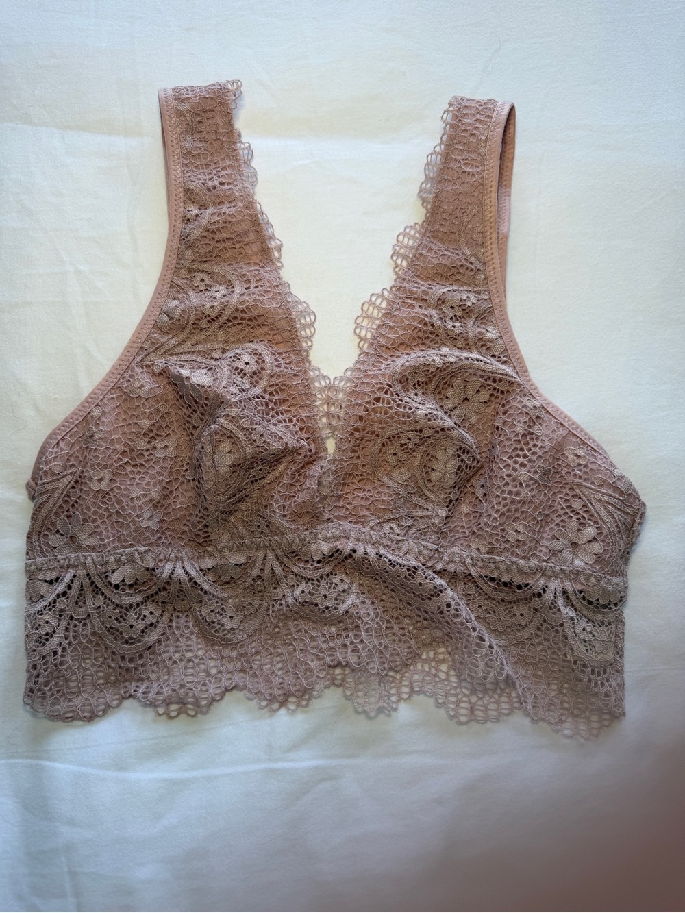 Dusty Rose Lace Bralette